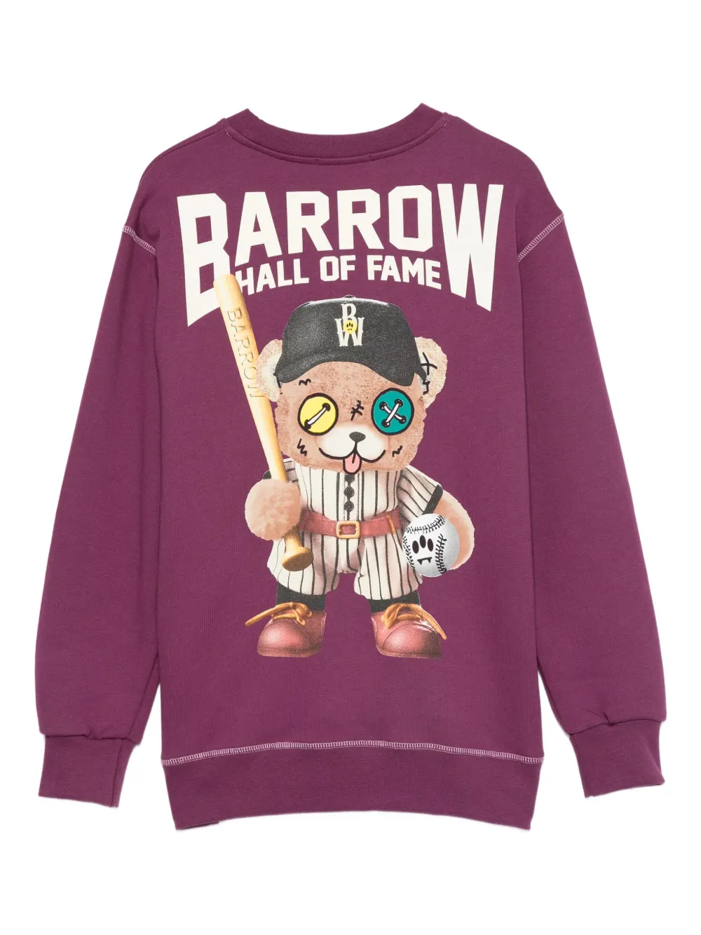 Barrow kids Sweater met logopatch Paars