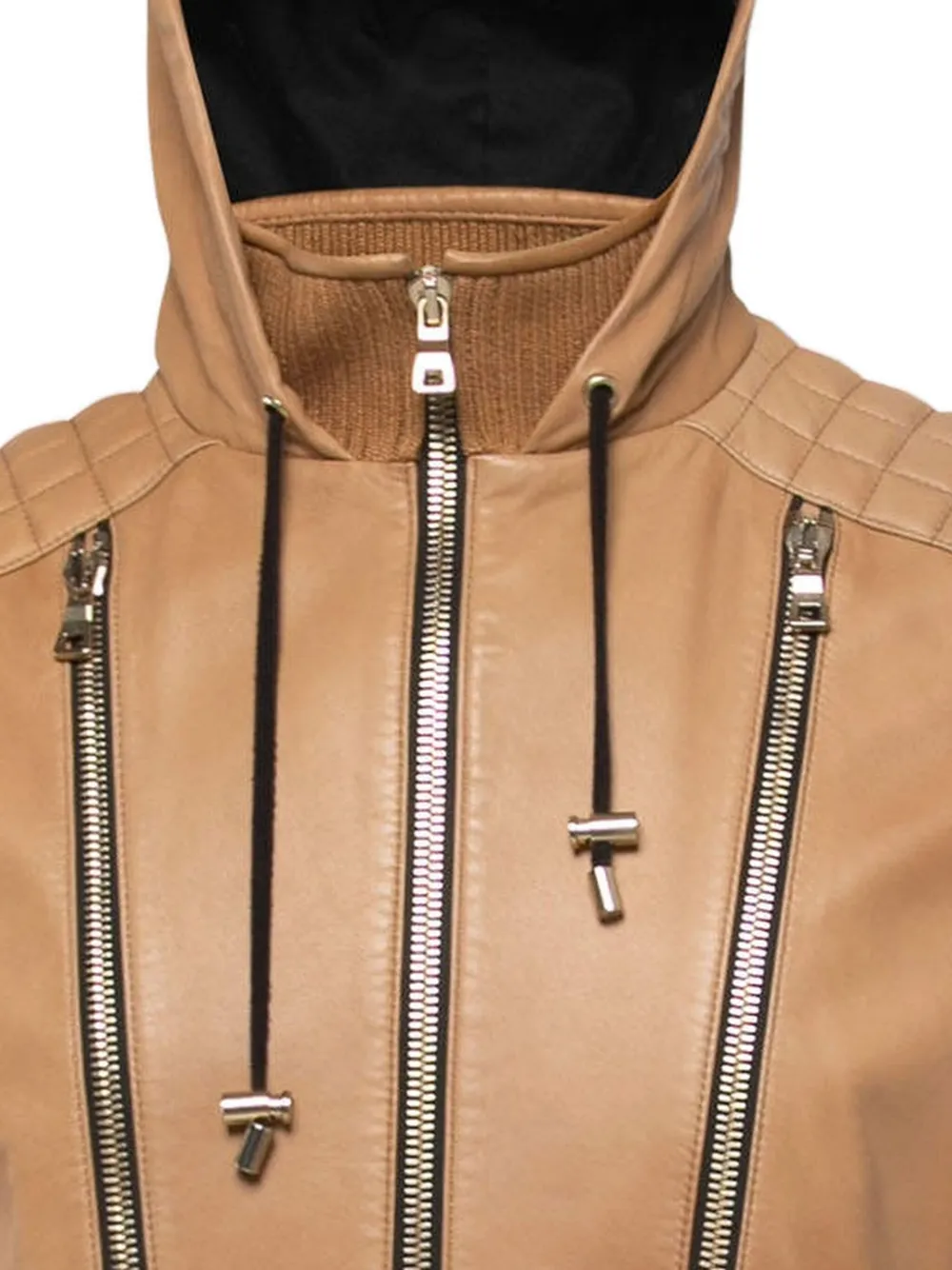 Balmain Pre-Owned zip-detail leather jacket | Image 2