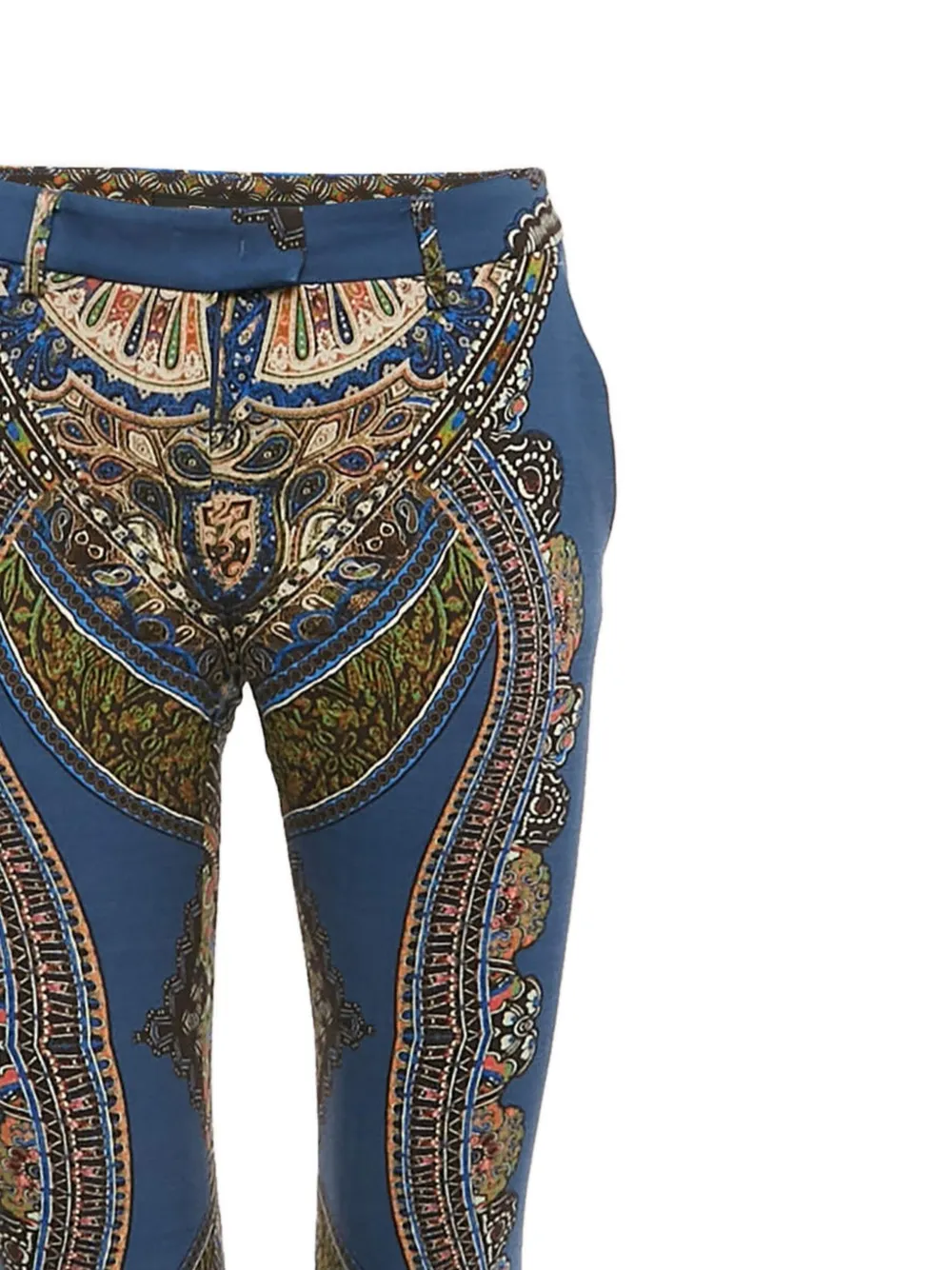 Etro Pre-Owned Broek met paisley-print - Blauw