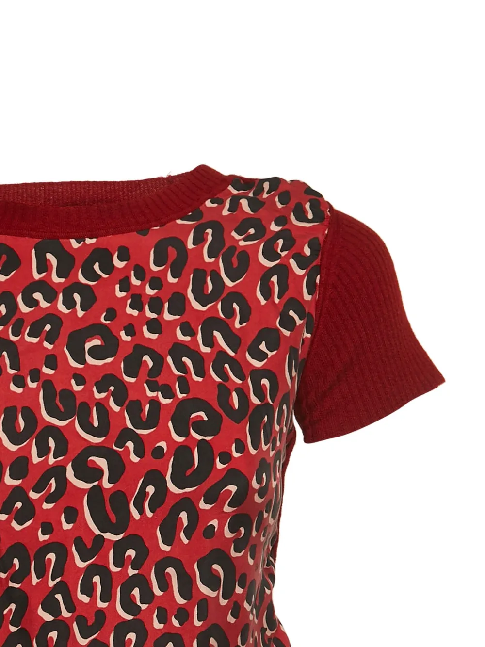 Louis Vuitton Pre-Owned leopard-print rbbed top | Image 2