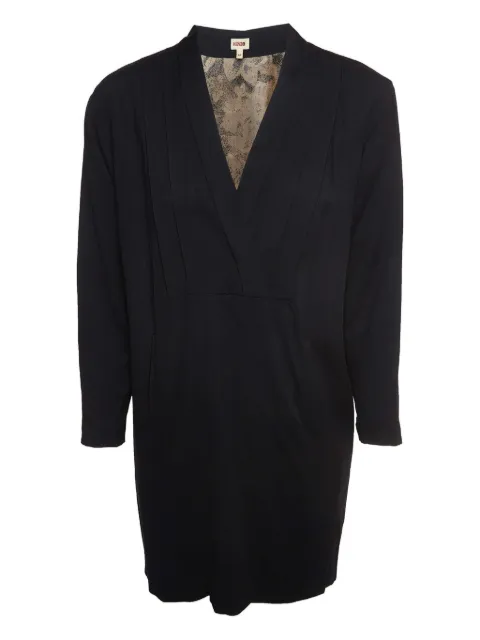 Kenzo Pre-Owned V-neck long-sleeved mini dress