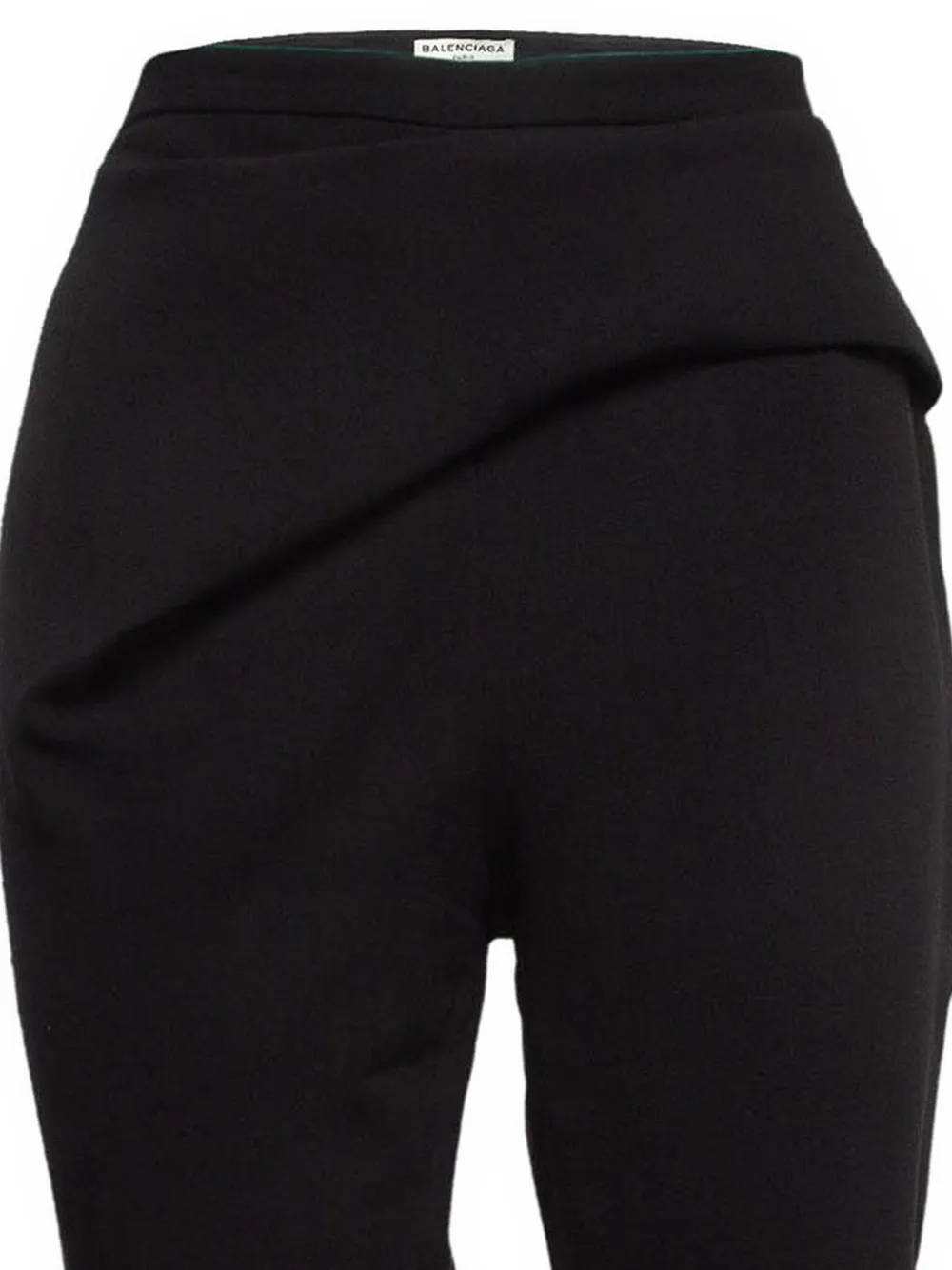 Balenciaga Pre-Owned 2024 gedrapeerde broek - Zwart