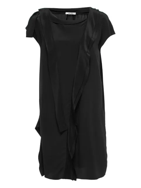 Miu Miu Pre-Owned 2023 draped layered mini dress