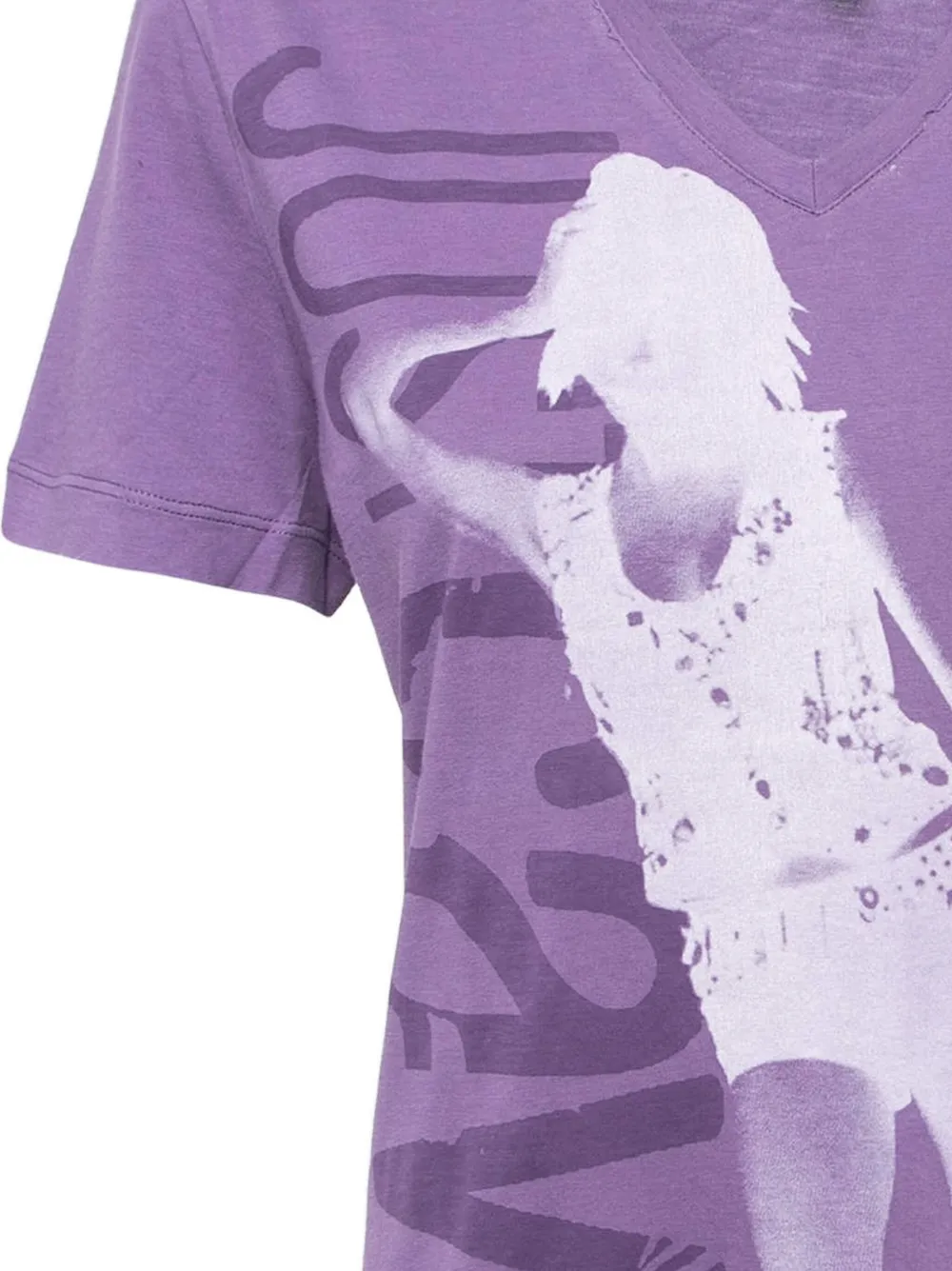 Just Cavalli Vintage V-neck graphic-print T-shirt | Image 2