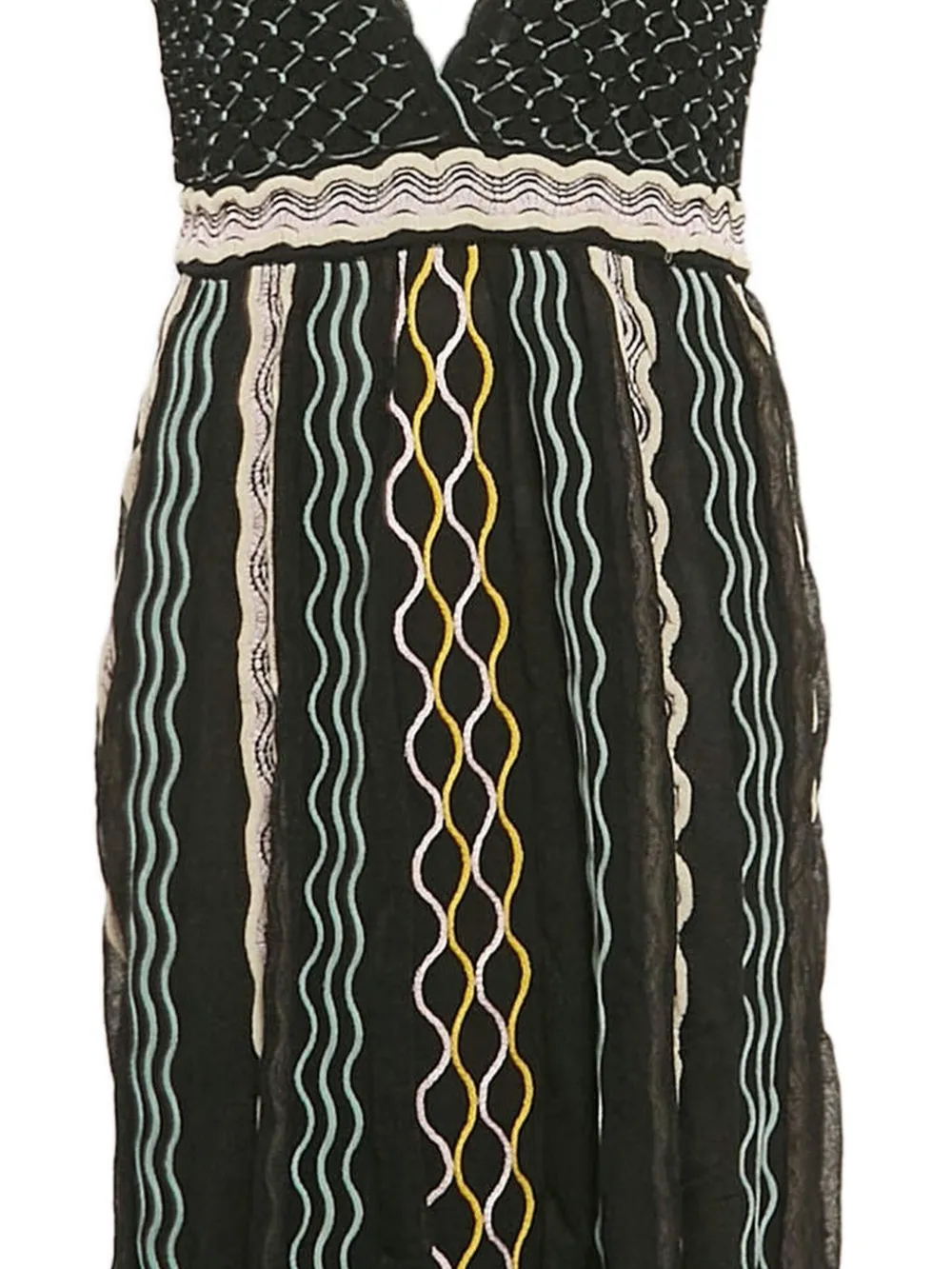 Missoni Pre-Owned Gebreide jurk met V-hals - Zwart
