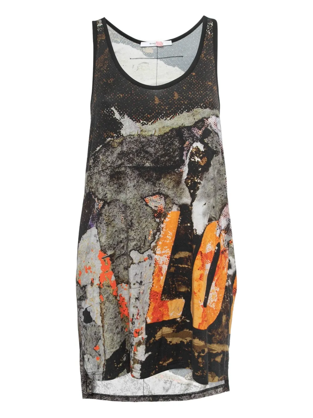 Givenchy Pre-Owned abstract-print tunic top | Black | Image 1