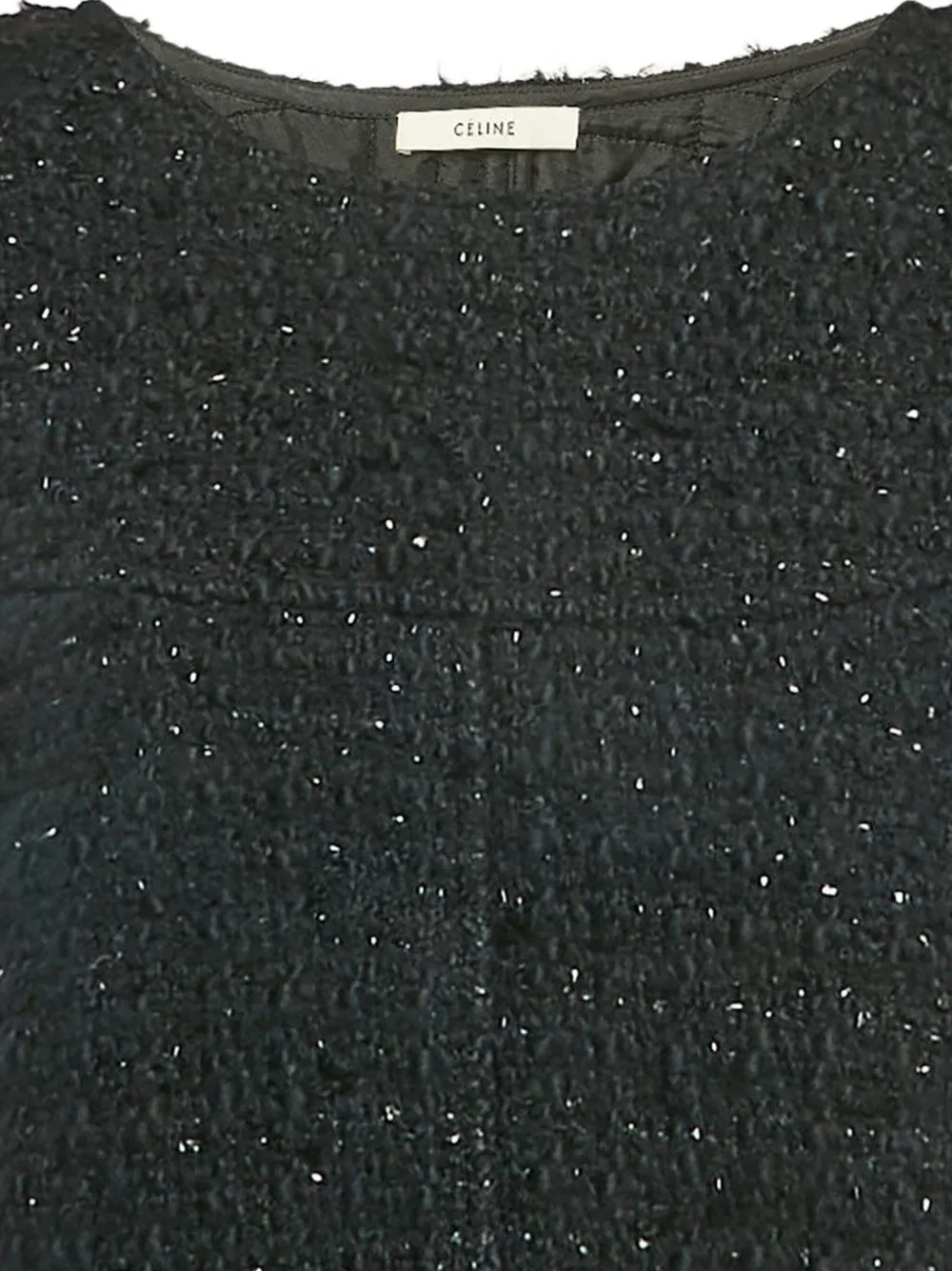 Celine Pre-Owned 2023 tweed cape - Zwart