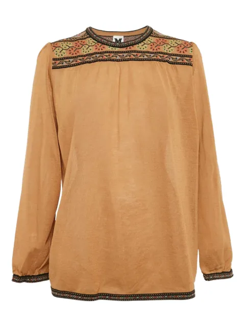 Missoni Pre-Owned embellished-collar crew-neck top