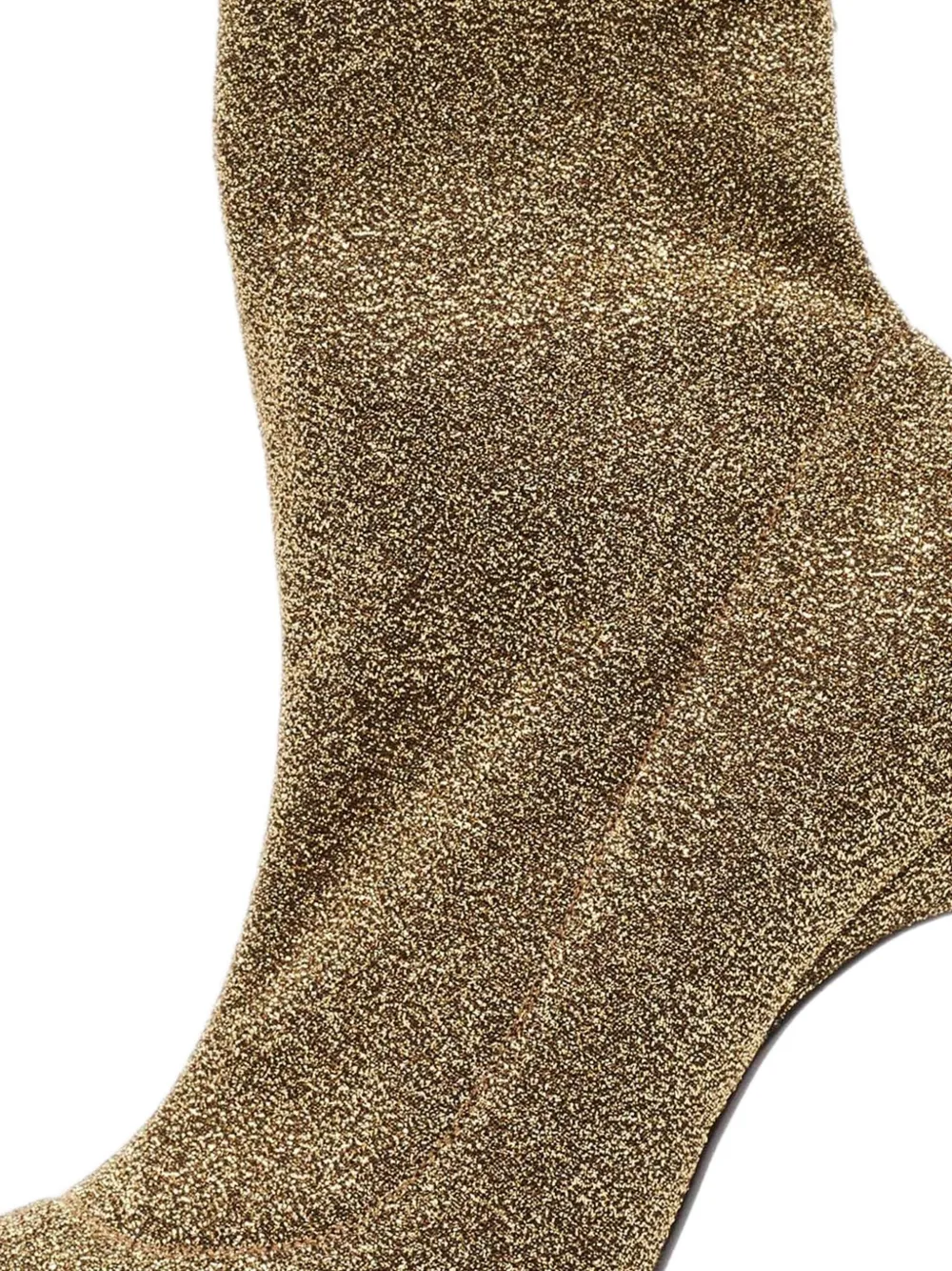 Sergio Rossi Vintage 110 mm laarzen met glitters en puntige neus - Geel