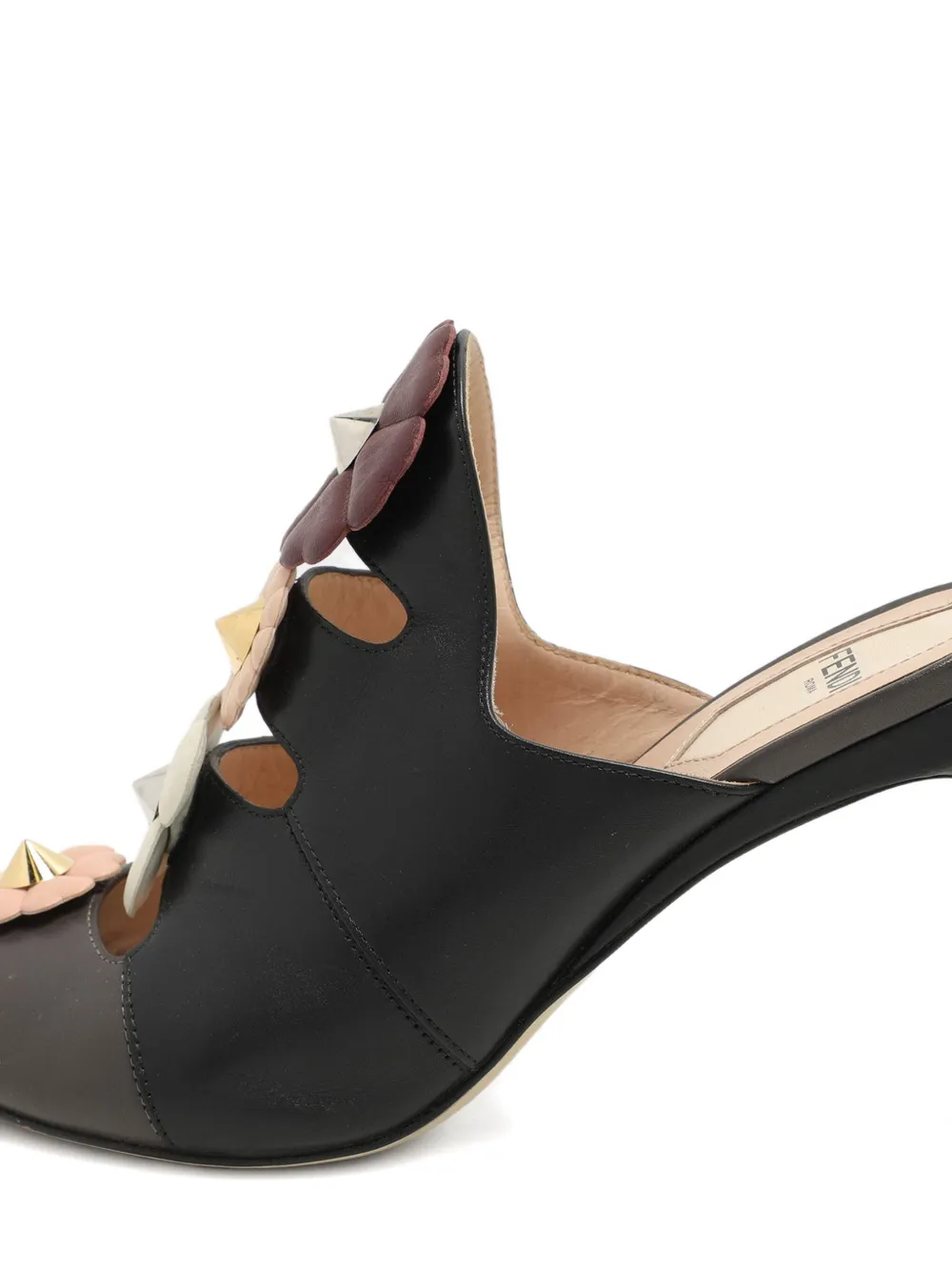 Fendi Pre-Owned 95 mm Flowerland sandalen - Zwart