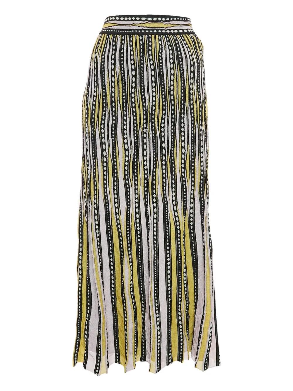 Missoni Pre-Owned striped pleated maxi dress | Black | Image 1