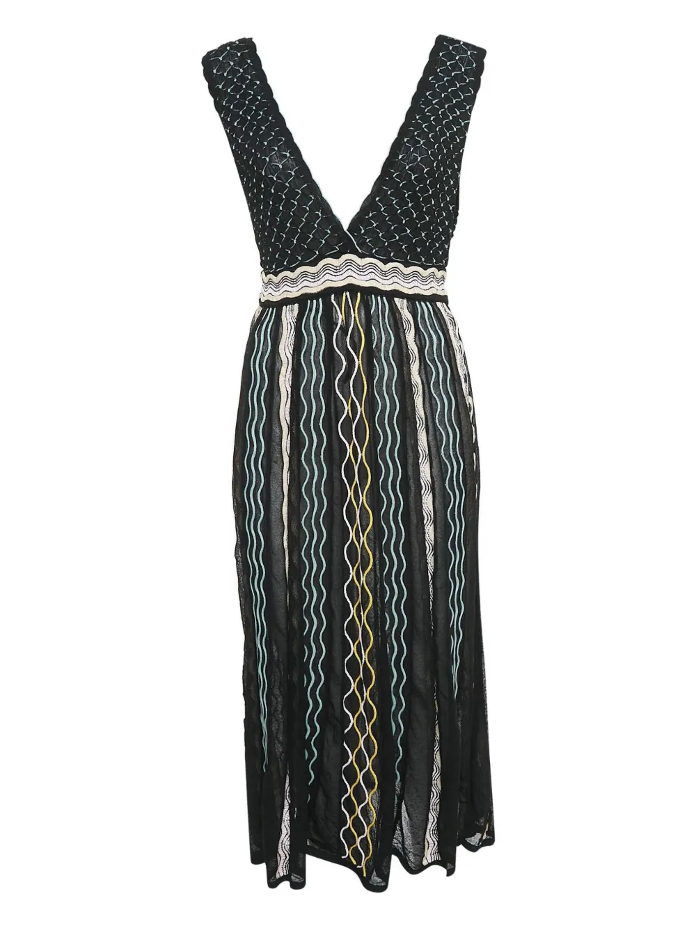 Missoni Pre-Owned ストライプ ドレス - ブラック Missoni Pre-Owned ストライプ ドレス - ブラック