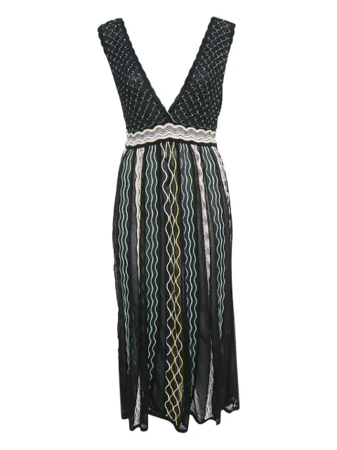 Missoni Pre-Owned stripe-detail midi dress