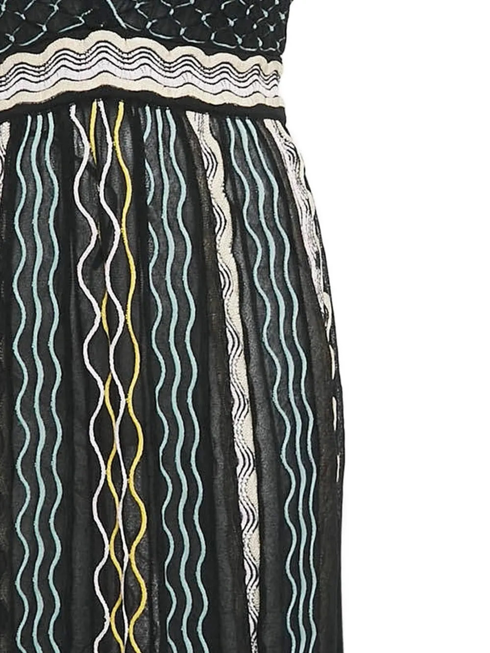 Missoni Pre-Owned Jurk met gestreept detail - Zwart