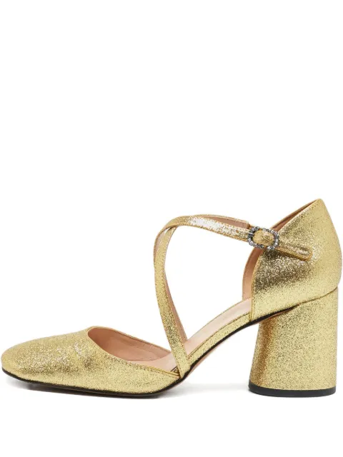 Marc Jacobs Vintage 75mm glitter crisscross sandals