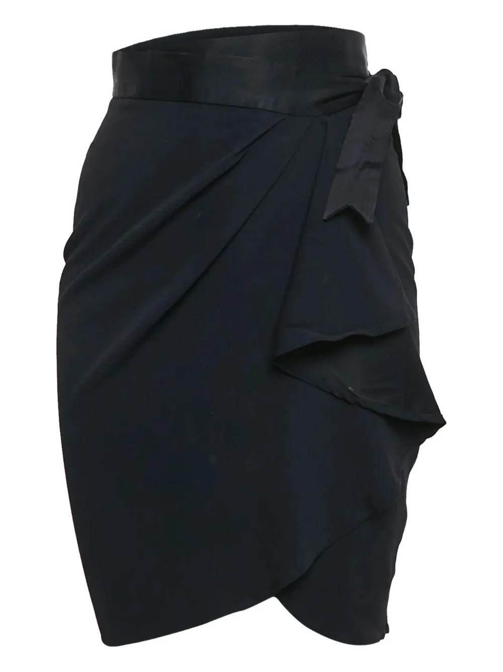 Pre-owned Moschino 2024 Ruffle Wrap Skirt In Blue