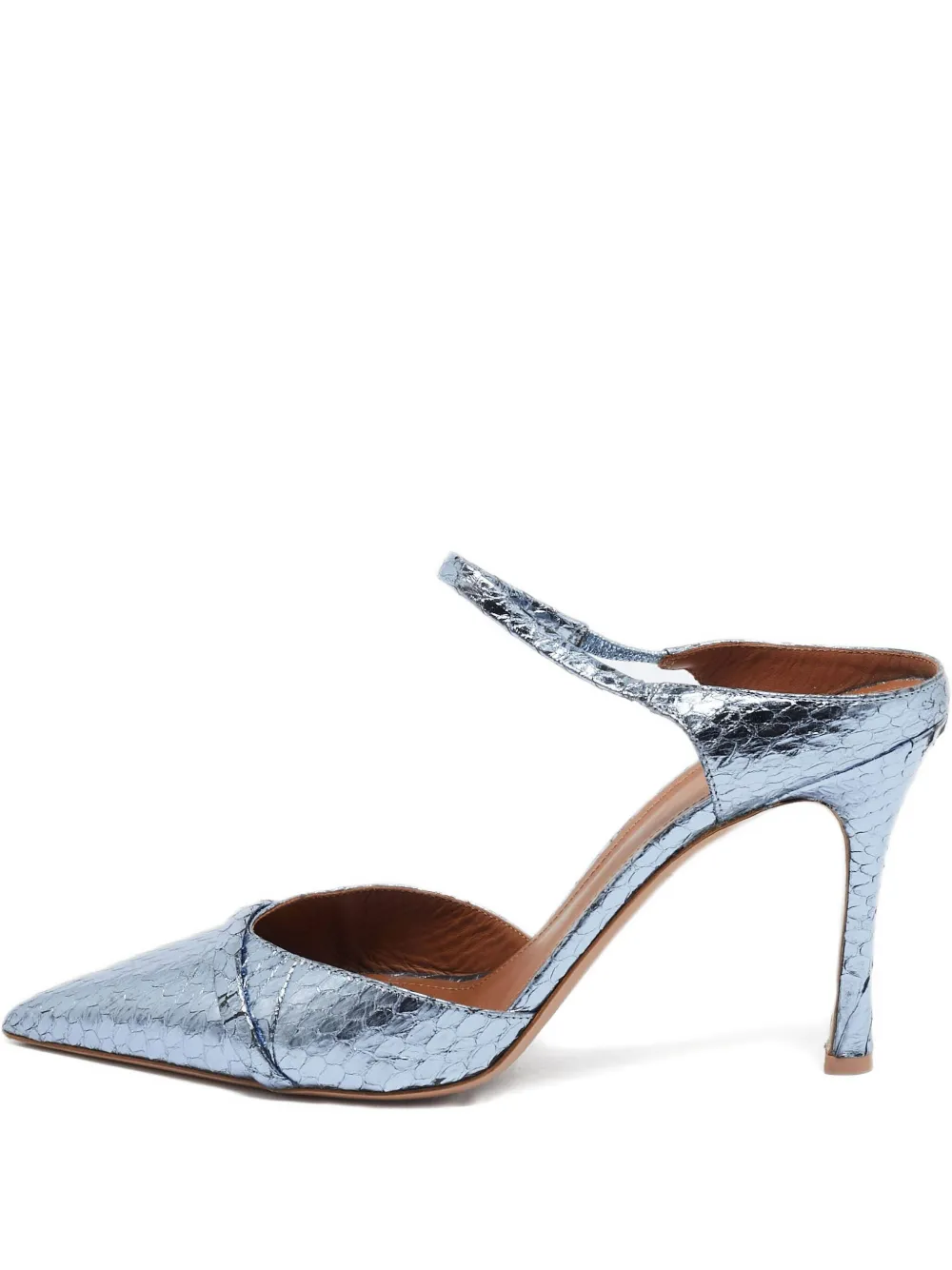 Malone Souliers Mules Uma 100mm 2024 - Blu