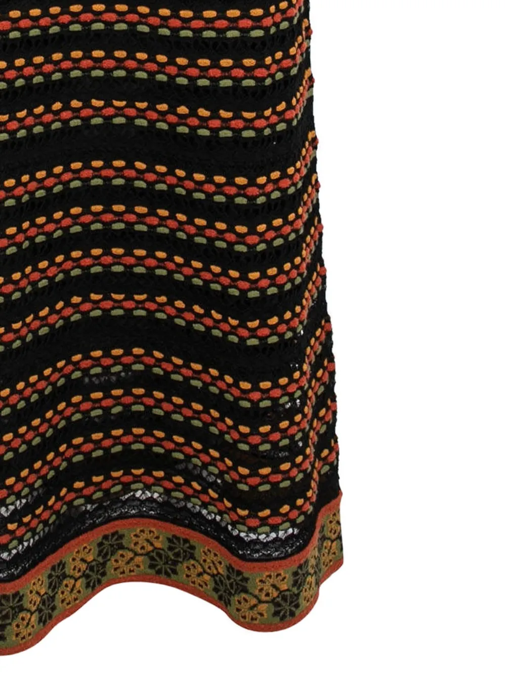 Missoni Pre-Owned Gebreide maxi-rok - Zwart