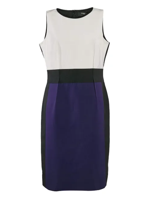 Paule Ka vestido sin mangas con diseño color block