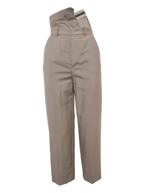 Fendi Pre-Owned pantalon à taille à rabat