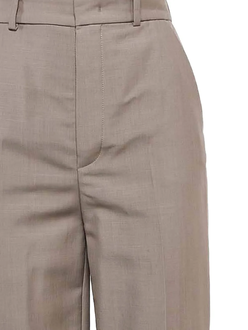 Fendi Pre-Owned Broek met omgeslagen taille - Beige