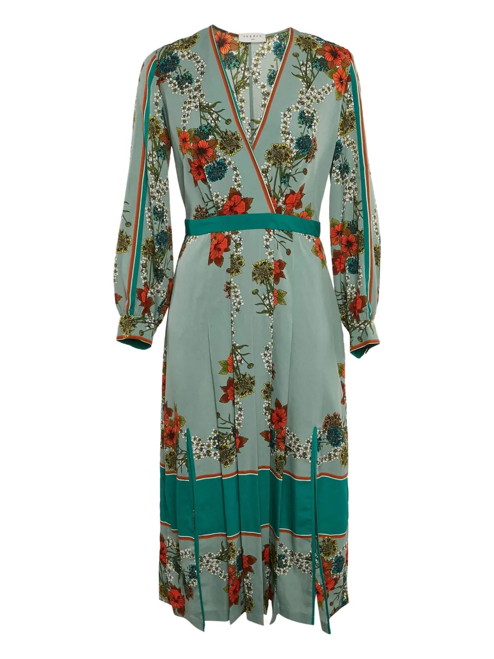 SANDRO floral-print dress | Blue | Image 1