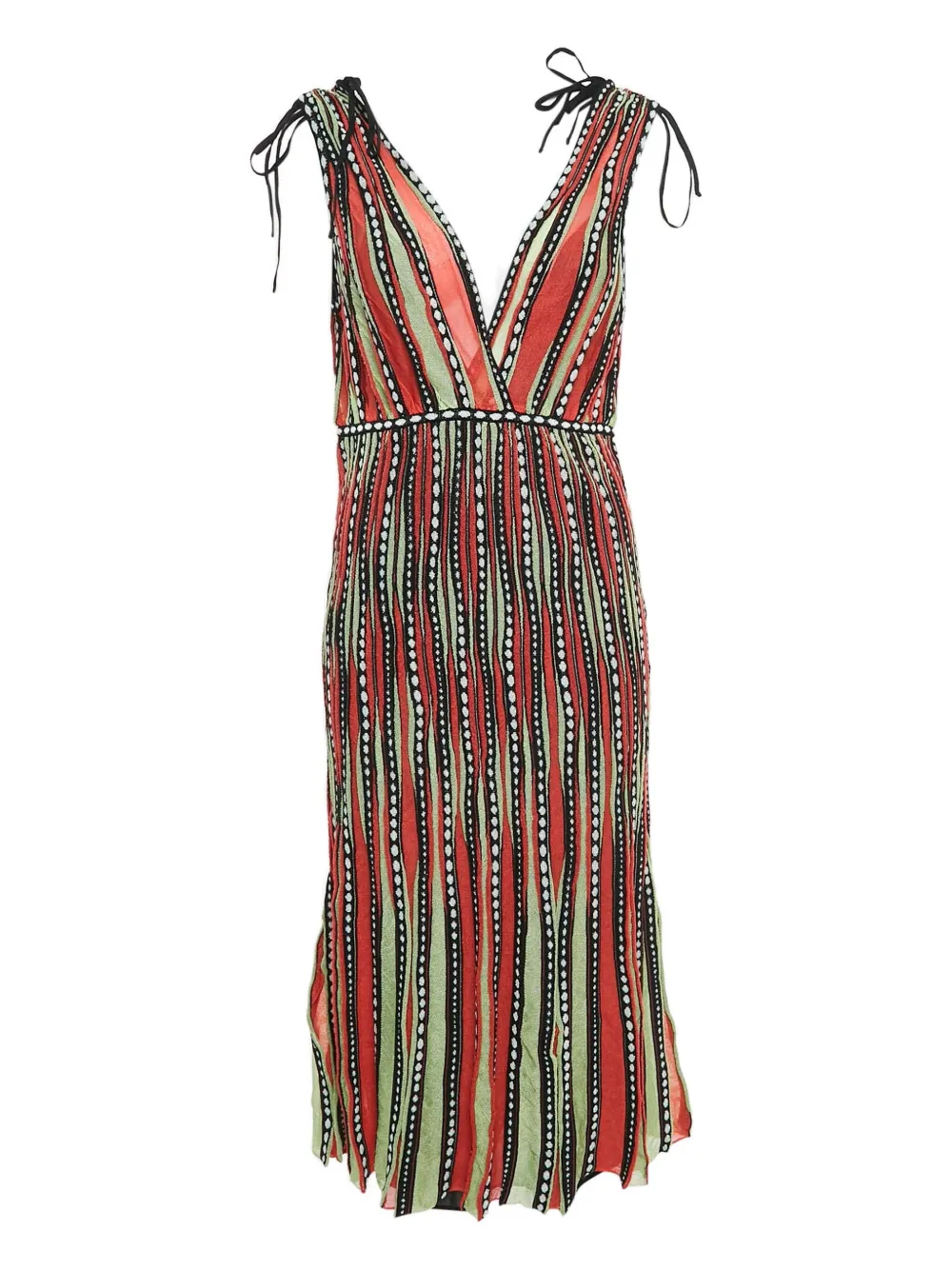 Missoni Pre-Owned striped midi dress | Orange | Image 1