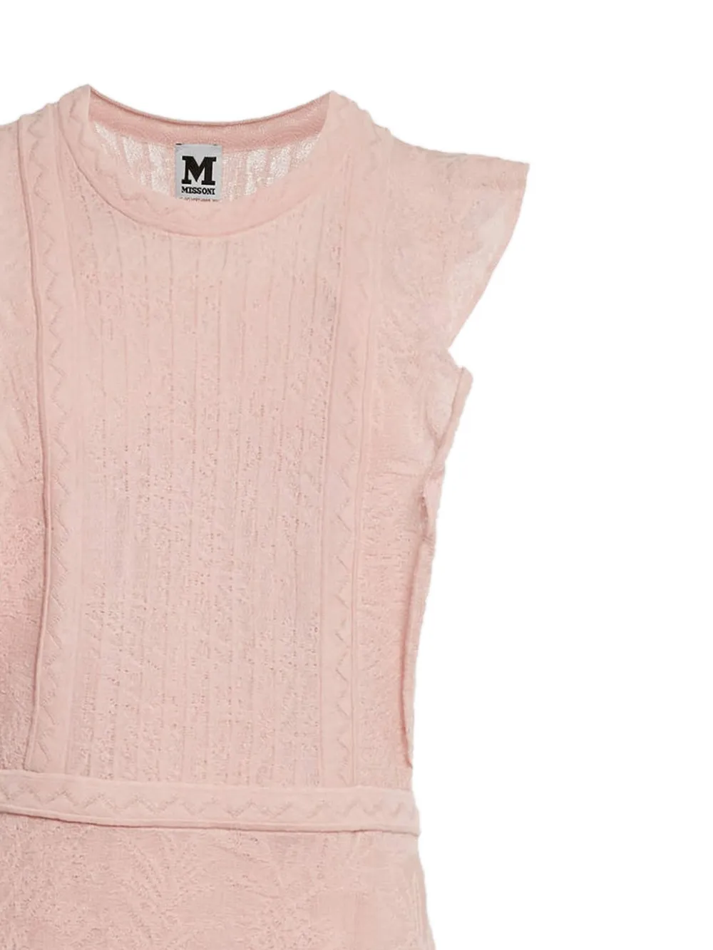 Missoni Pre-Owned Gebreide jurk met patroon - Roze