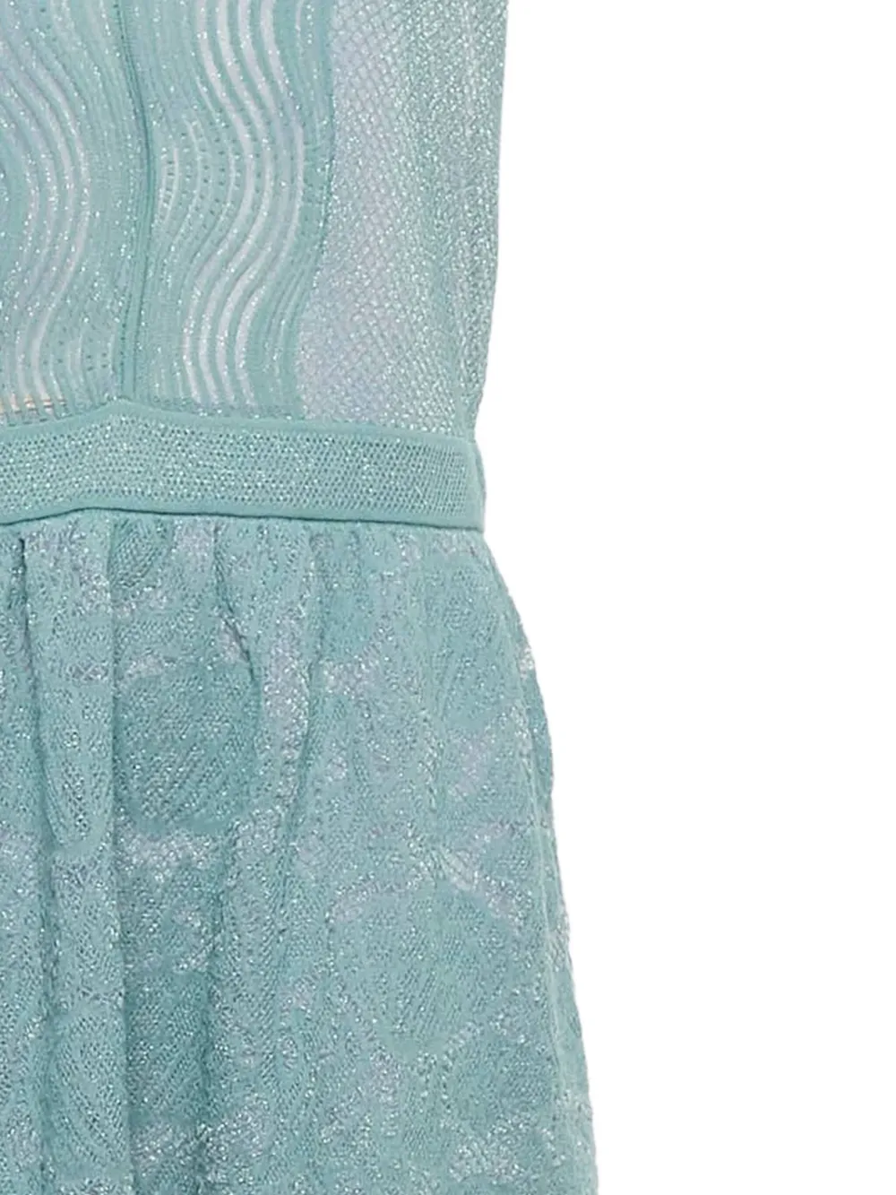 Missoni Pre-Owned 2024 jurk met jacquard-patroon - Blauw