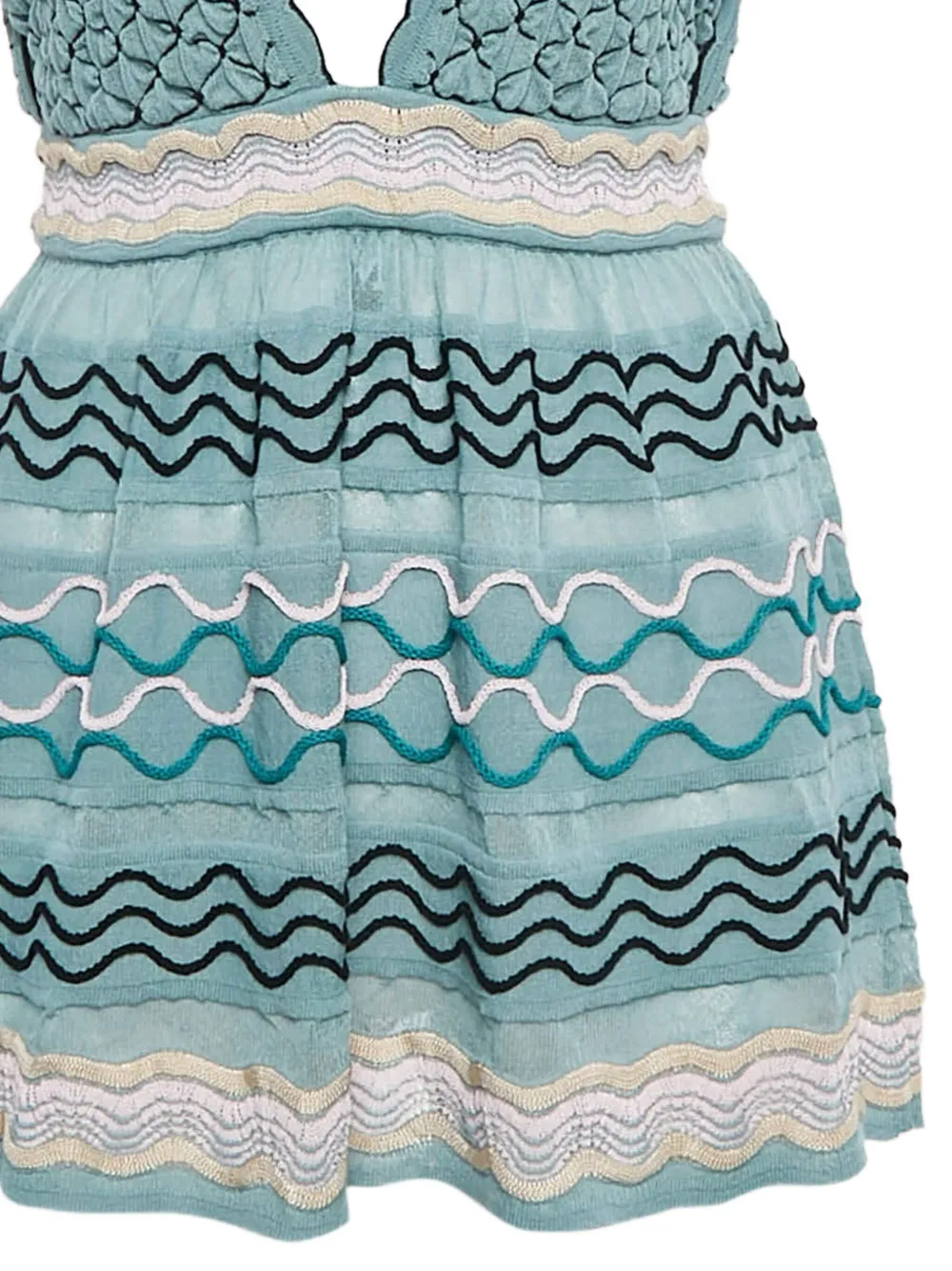 Missoni Pre-Owned embroidered smocked mini dress | Image 2