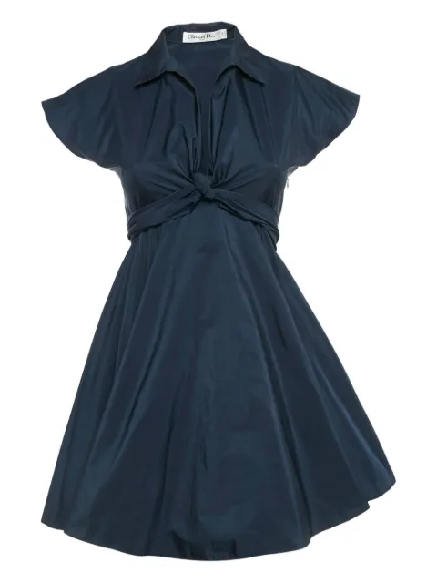 Christian Dior Pre-Owned  knotted short-sleeve mini dress