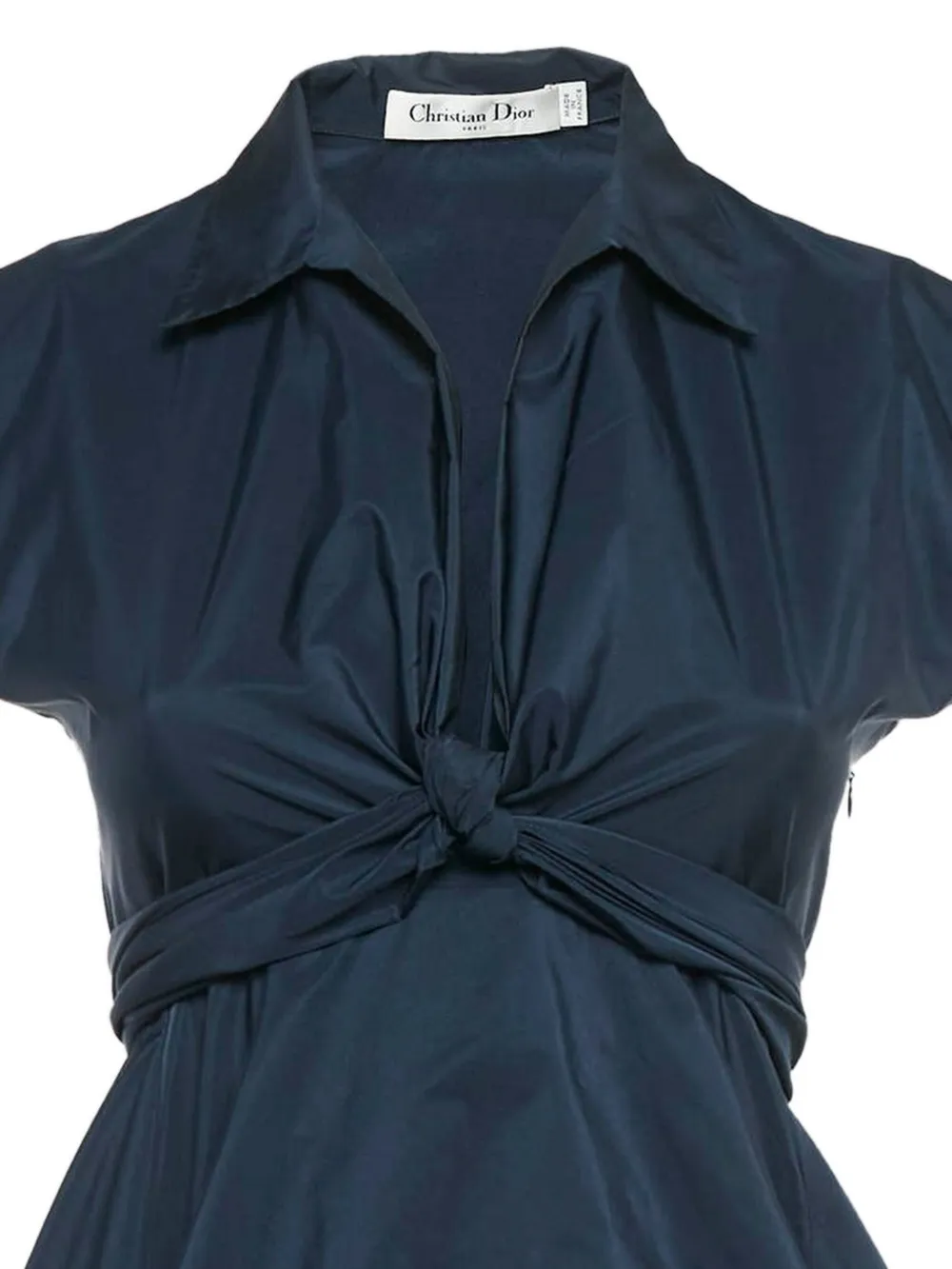 Christian Dior Pre-Owned Mini-jurk met korte mouwen - Blauw
