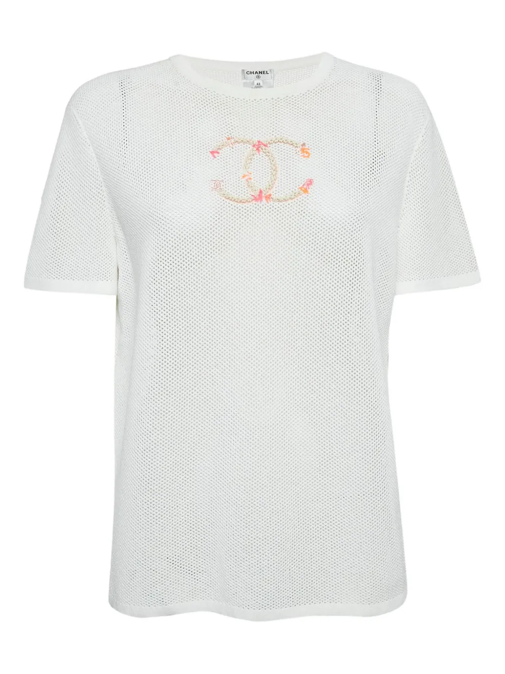 CHANEL Pre-Owned ココマーク Tシャツ - ホワイト CHANEL Pre-Owned ココマーク Tシャツ - ホワイト
