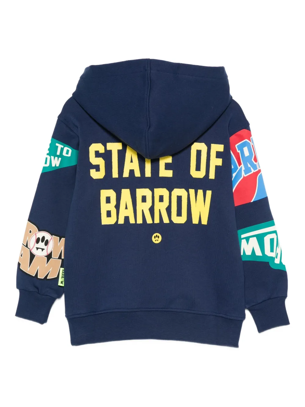 Barrow Logo-print Hoodie In Blue