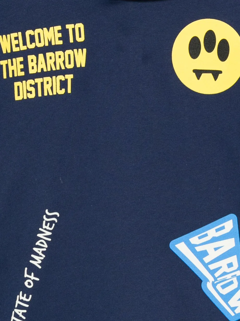 Barrow Logo-print Hoodie In Blue