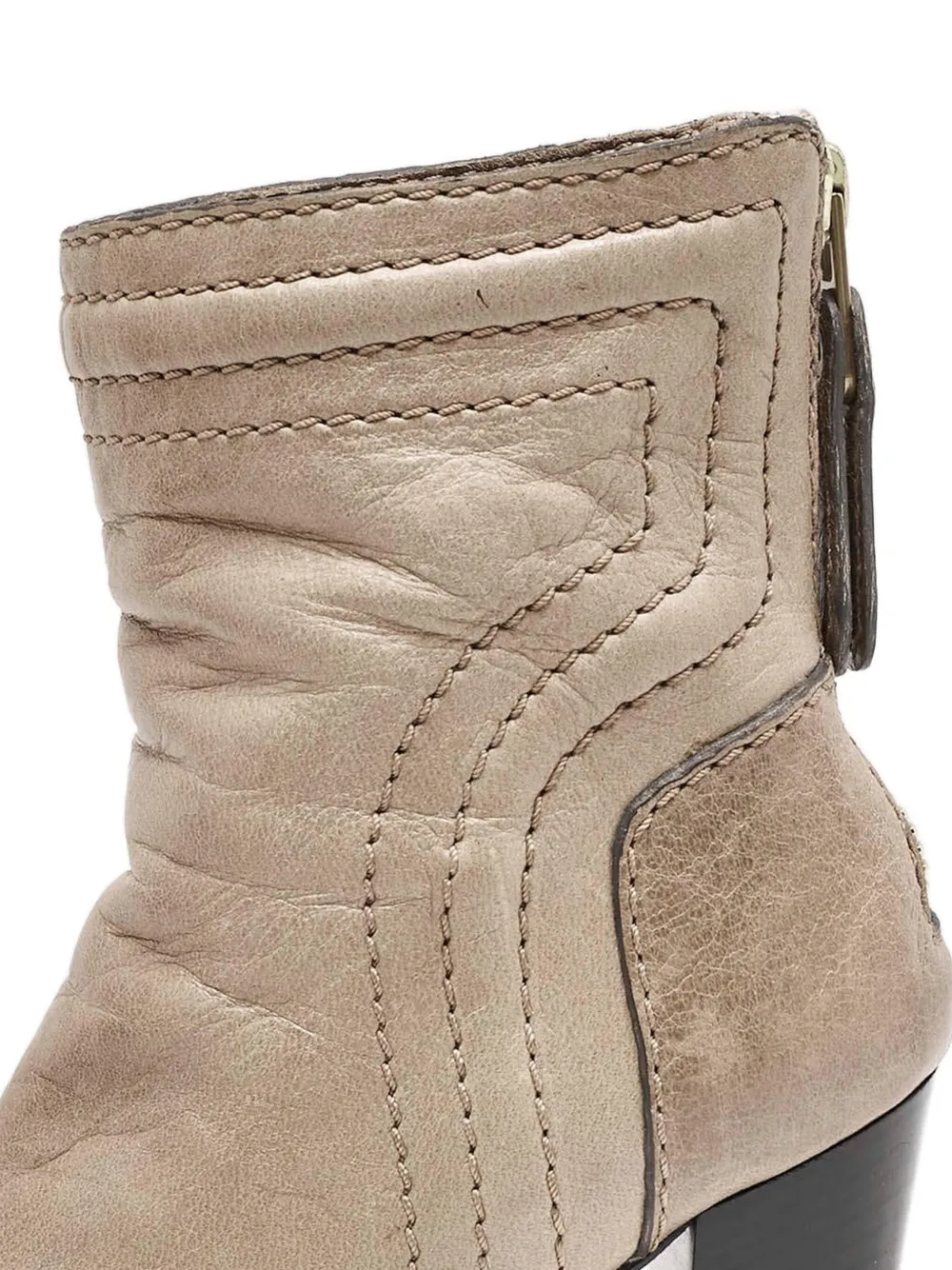 Chloé Pre-Owned 2024 gewatteerde leren laarzen - Beige