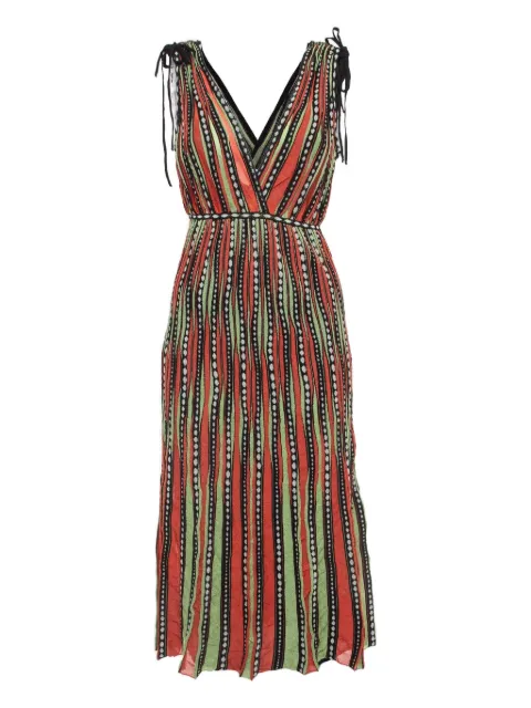 Missoni Pre-Owned striped knitted midi dress