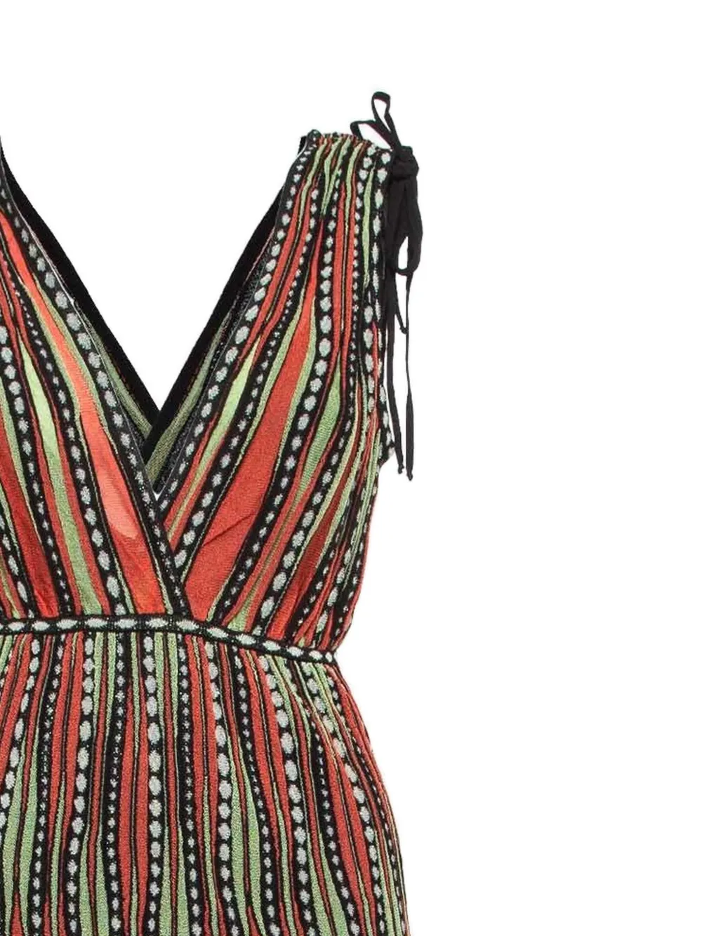 Missoni Pre-Owned Gestreepte midi-jurk - Rood
