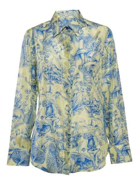 Stella McCartney Pre-Owned 2024 Mushroom Print Silk Top