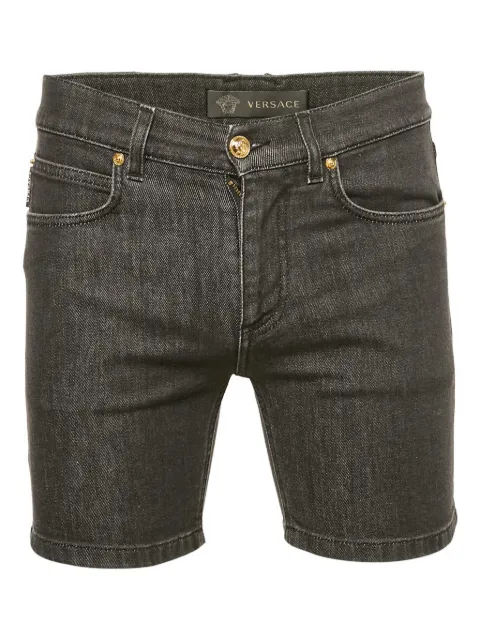 Versace Pre-Owned studded-detail denim shorts
