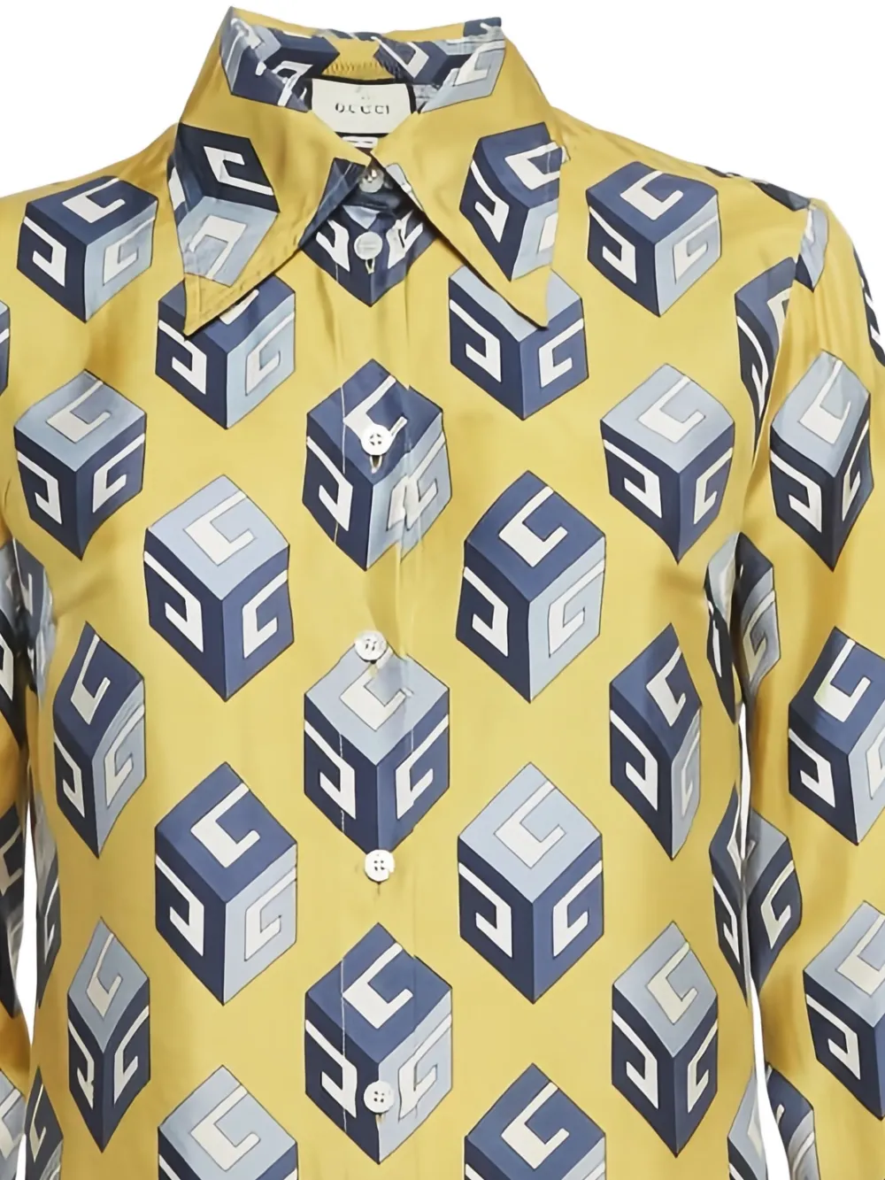 Gucci Pre-Owned camisa con cubo estampado | Image 2