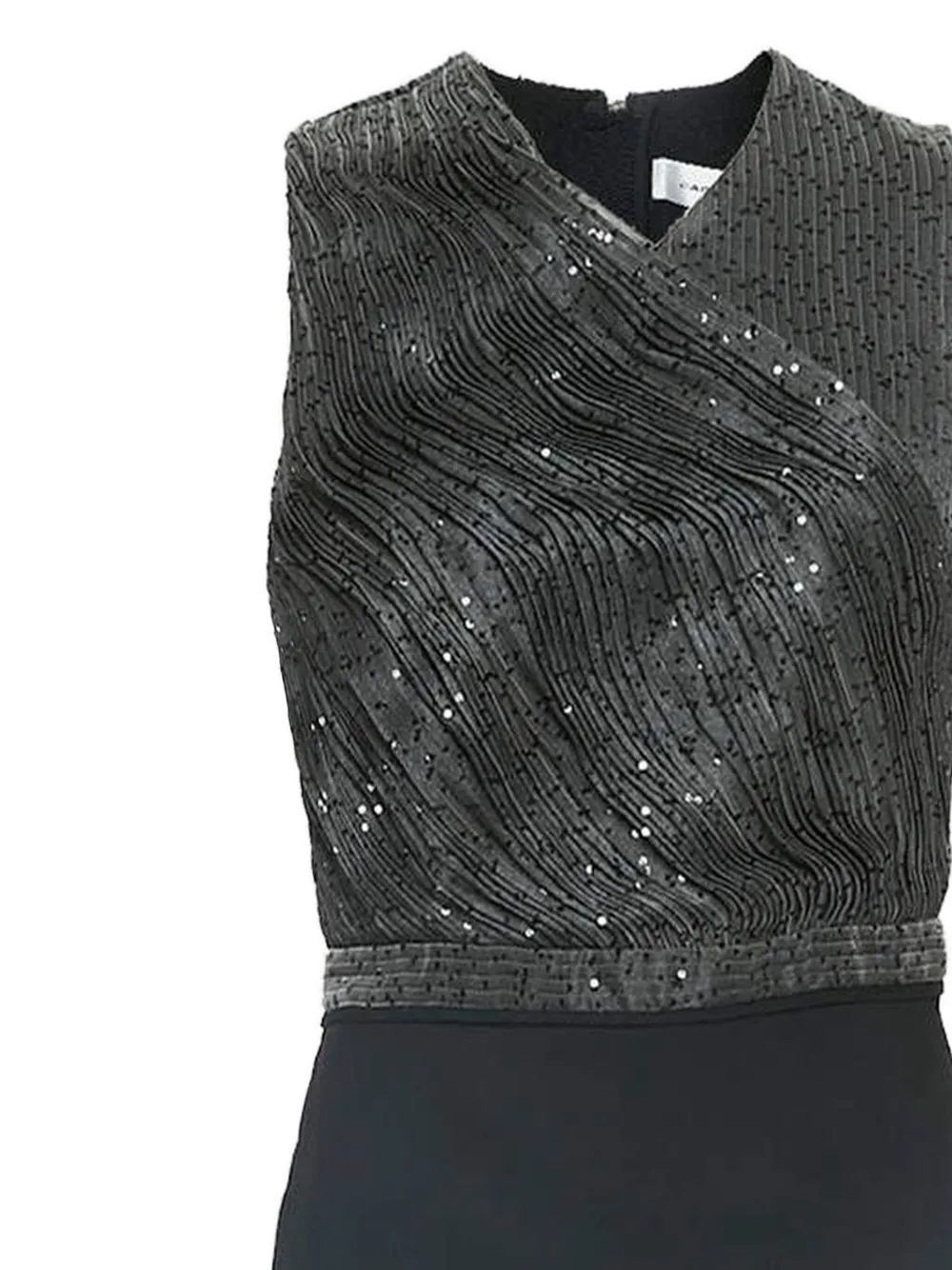 Carven Vintage Maxi-jurk verfraaid met pailletten - Zwart
