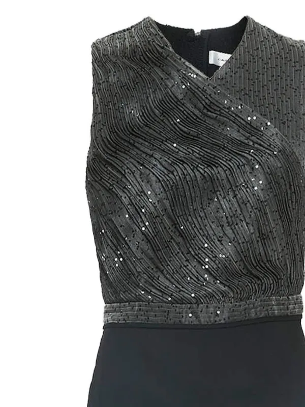 carven sequin dress Carven Multi layer eclectic dress - Black