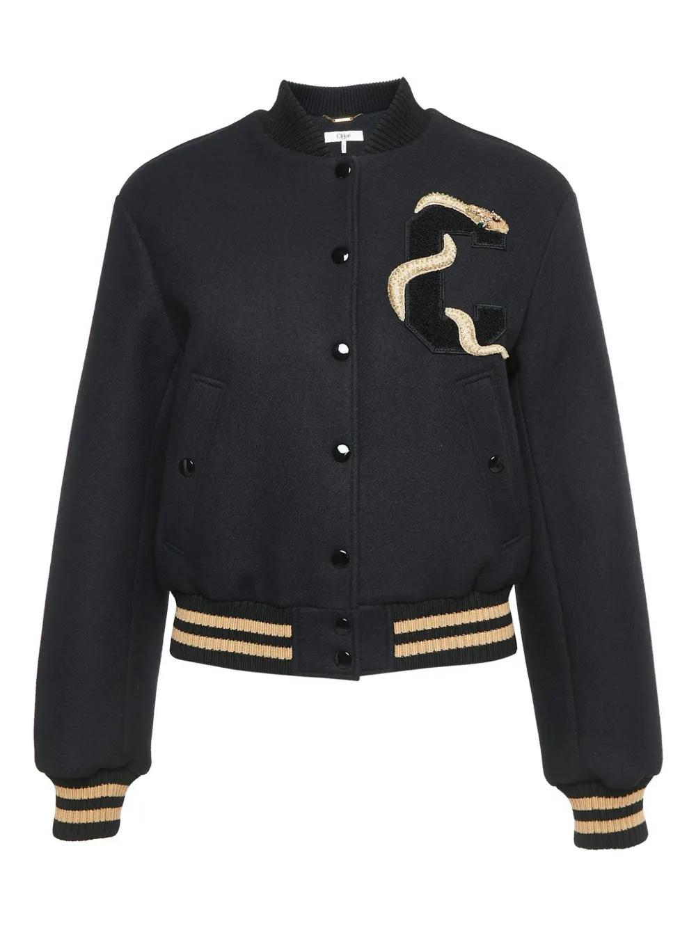 Chloé Pre-Owned snake-embroidery jacket | Black | Image 1