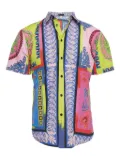 Versace Pre-Owned baroque-print shirt - Blue