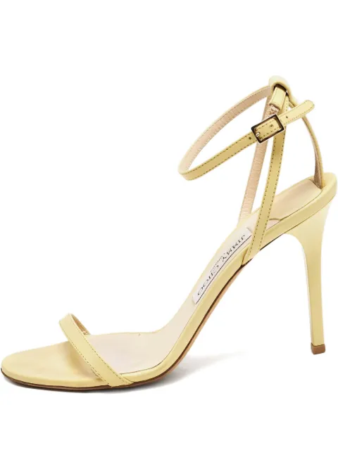 Jimmy Choo Pre-Owned 105mm leather ankle-strap sandals