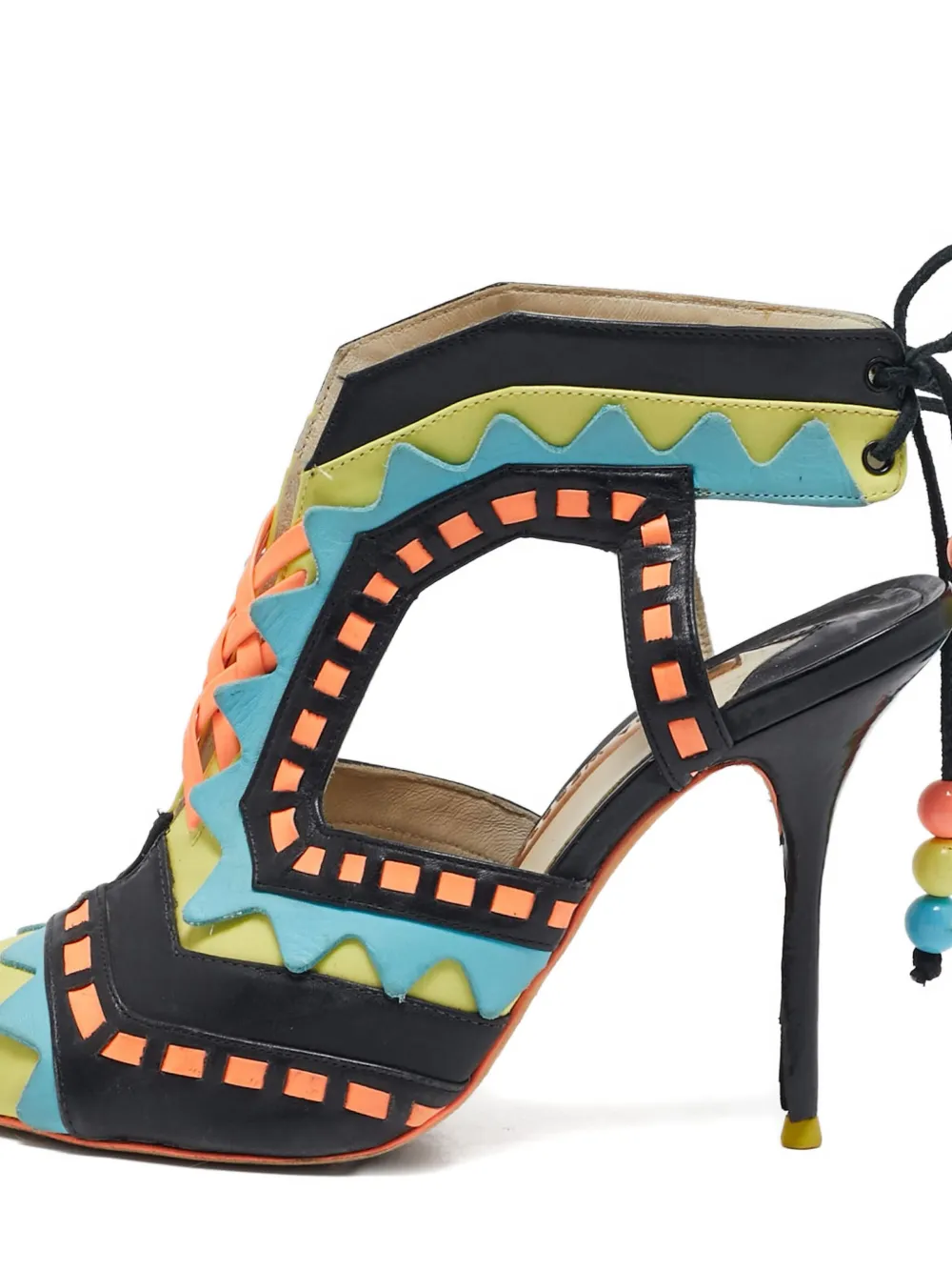 Sophia Webster 115 mm Riko sandalen - Zwart