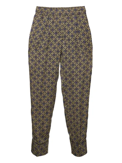 SANDRO Pre-Owned printed satin trousers