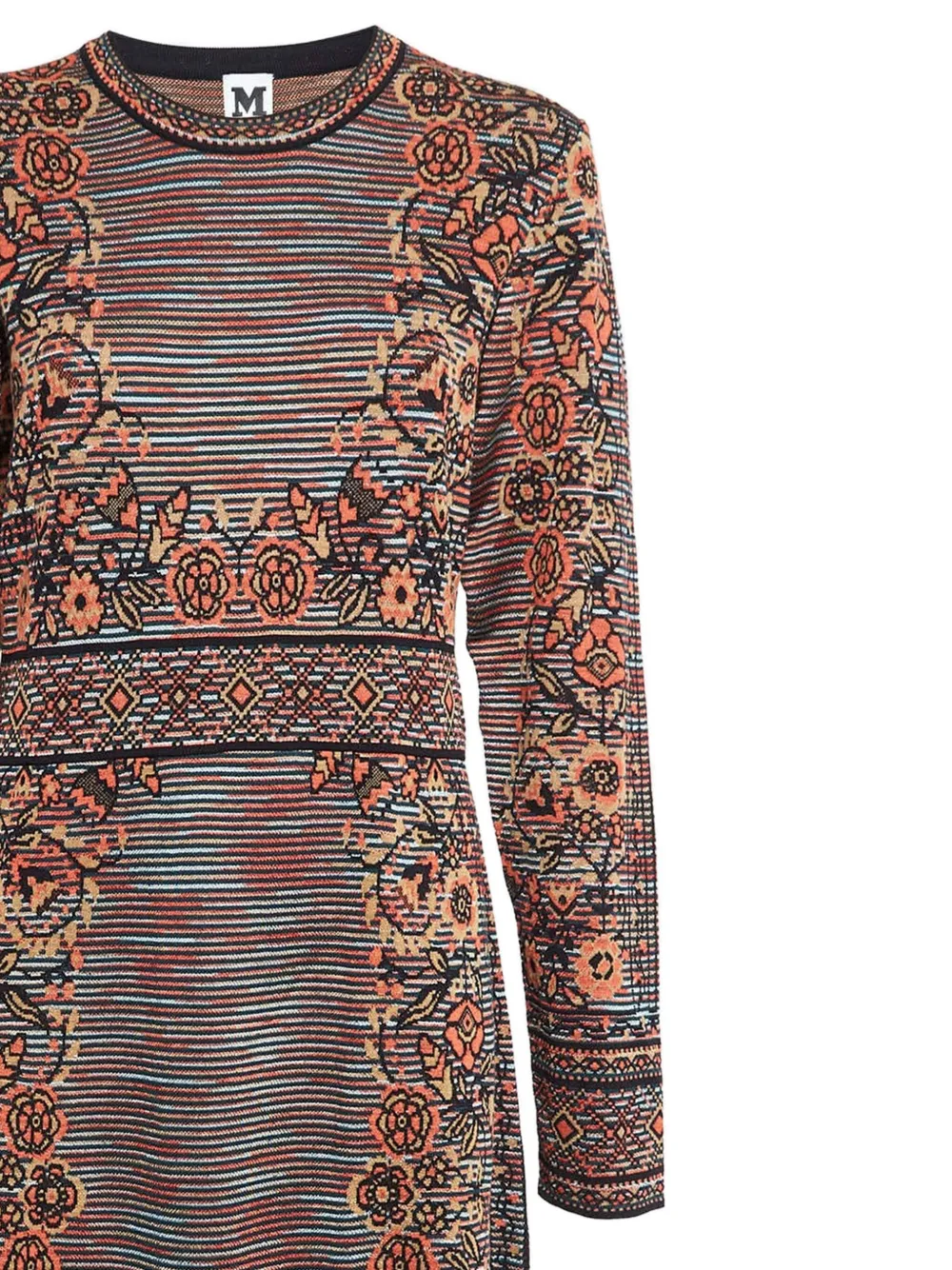 Missoni Pre-Owned Jurk met geborduurde bloemen - Oranje