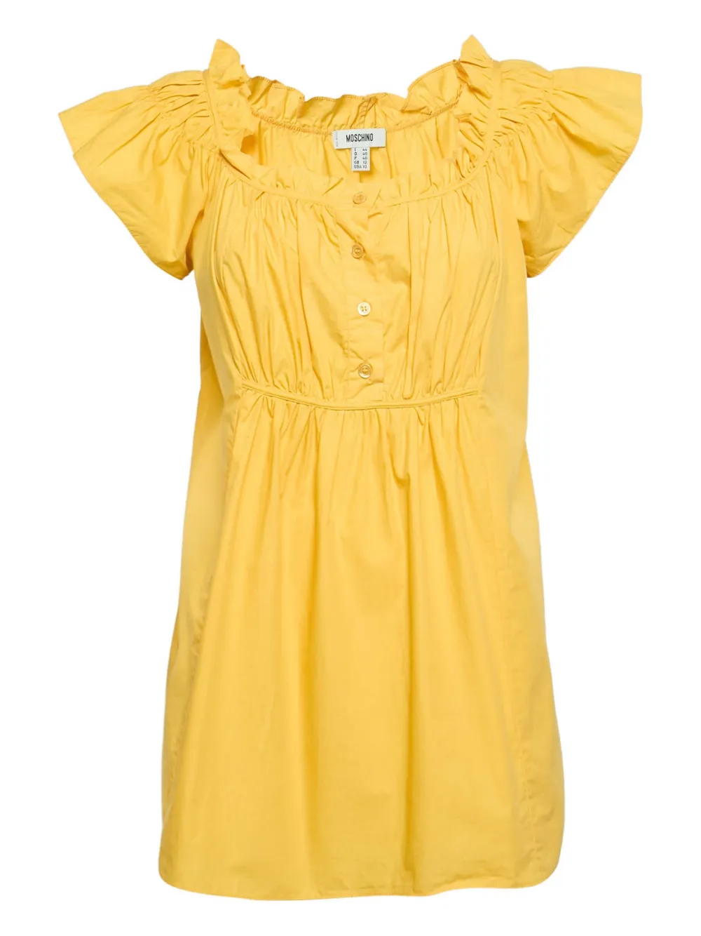Moschino Pre-Owned cotton top | Yellow | Image 1